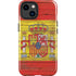 Spain Flag Dark Wood iPhone 14 Plus Impact Case